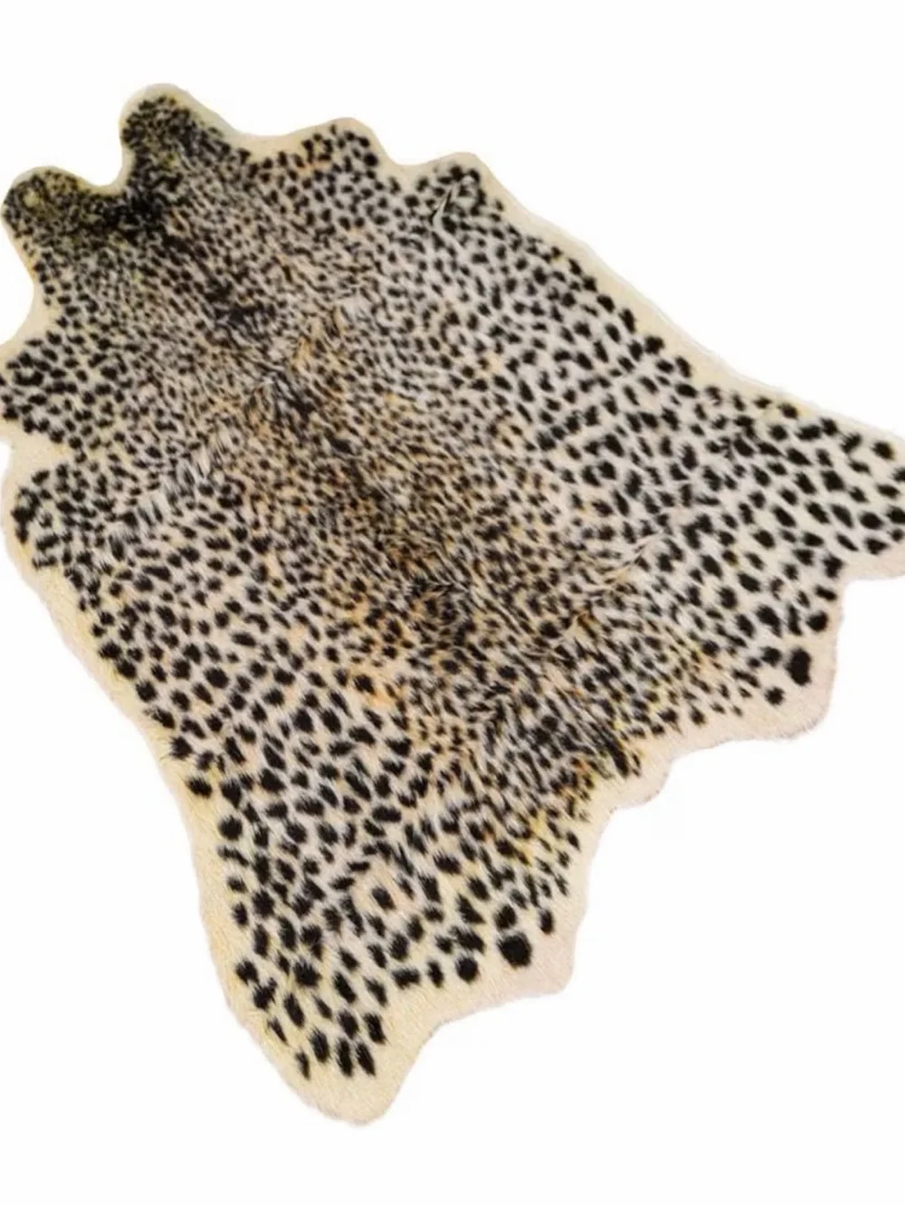 2 items see pictures Floral & Animal print shower curtain & cheetah home rug